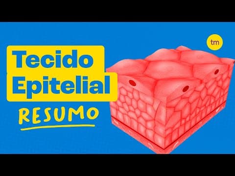 Thumbnail da aula: TECIDO EPITELIAL | Conheça os TIPOS e FUNÇÕES