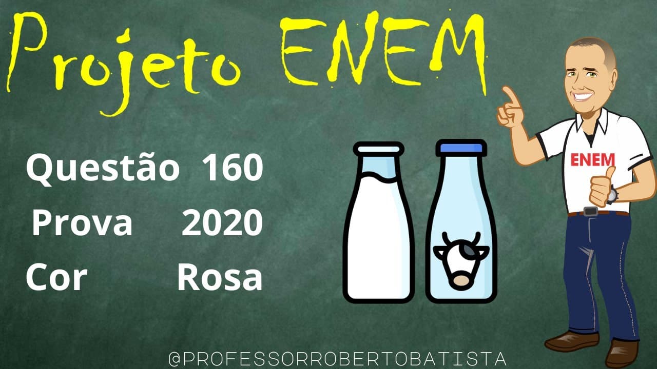 Thumbnail: ENEM 2020 Digital - Matemática Questão 160 (É comum as cooperativas venderem seus produtos a divers)