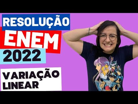 Thumbnail da aula: ENEM 2022 - Q162(Caderno Azul) Uma loja de roupas fixou uma meta de vendas [Variação Linear]