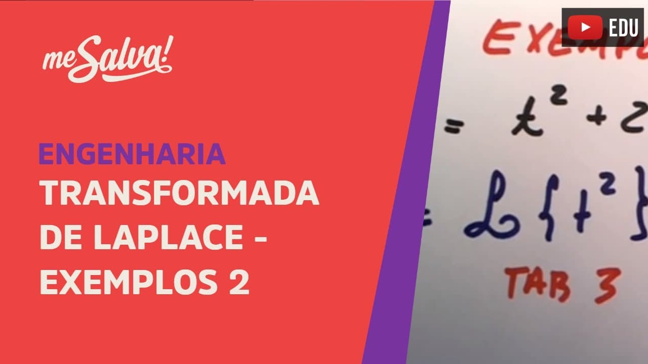 Thumbnail: Me Salva! Transformada de Laplace - Exemplos de transformadas 2