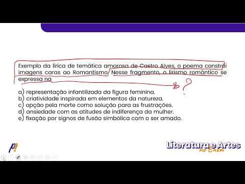 Thumbnail da aula: ENEM DIGITAL 2020 - SÉCULO XIX - 1º e 2º Impérios | O laço de fitaNão sabes, criança? 'Stou louco...