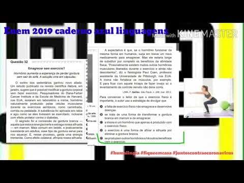 Thumbnail da aula: Questão 32 Enem 2019 caderno azul linguagens