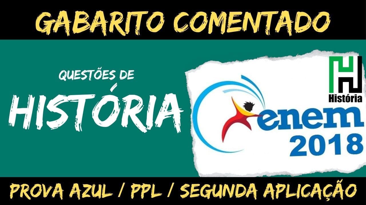 Thumbnail: RESOLUÇÃO ENEM 2018 PPL | História | Ciências Humanas (Gabarito Comentado)