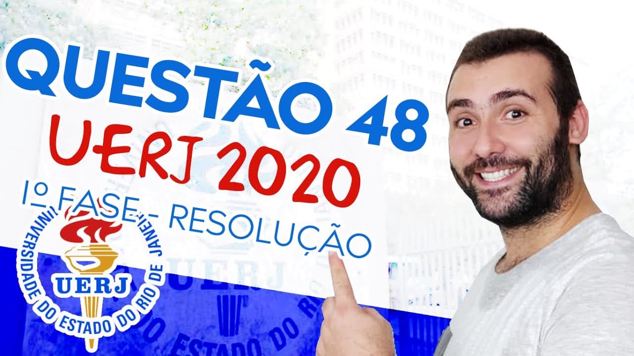 Thumbnail: UERJ 2020 - QUESTÃO 48 DE GEOGRAFIA - RESOLUÇÃO 1° EXAME DE QUALIFICAÇÃO