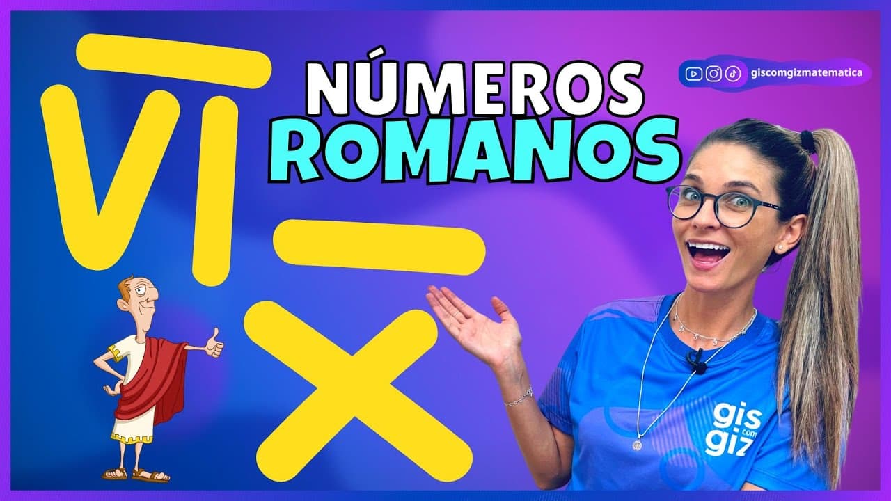 Thumbnail: NÚMEROS ROMANOS  | SISTEMA DE NUMERAÇÃO ROMANO MILHARES E MILHÕES |
