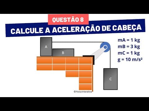 Thumbnail da aula: QUESTÃO 8 - APLICAÇOES DAS LEIS DE NEWTON