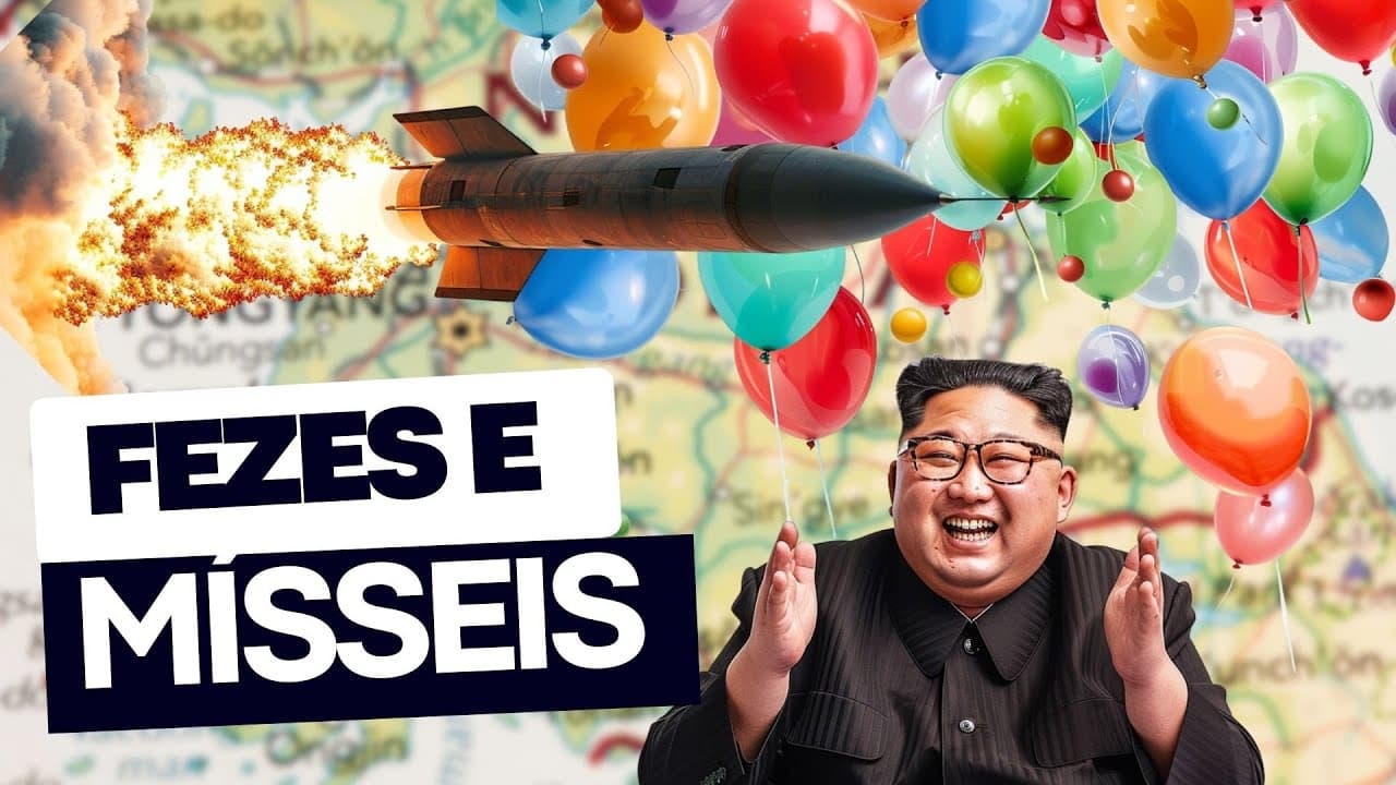 Thumbnail: Coréia do Norte lança FEZES na Coréia do Sul e Mísseis no Japão | Geopolítica