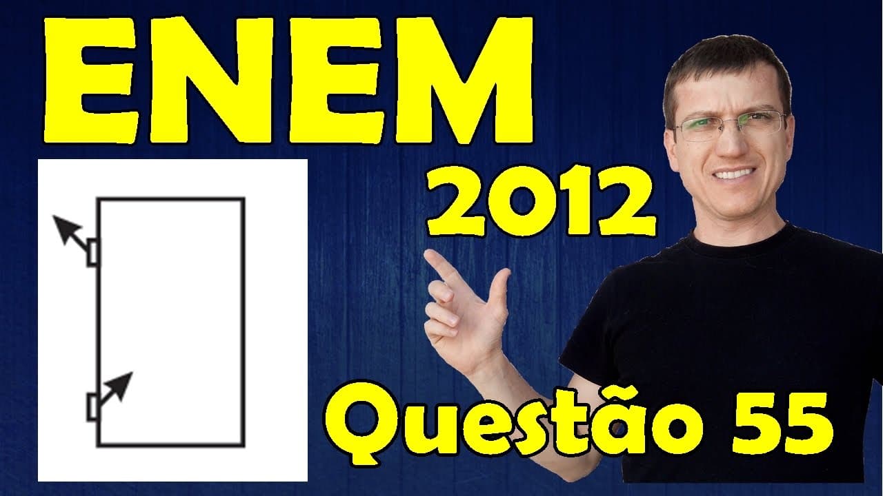 Thumbnail: 55 - ENEM 2012 - Physics - Mechanics - Question 55 solved (Blue Booklet) - Prof. Marcelo Boaro