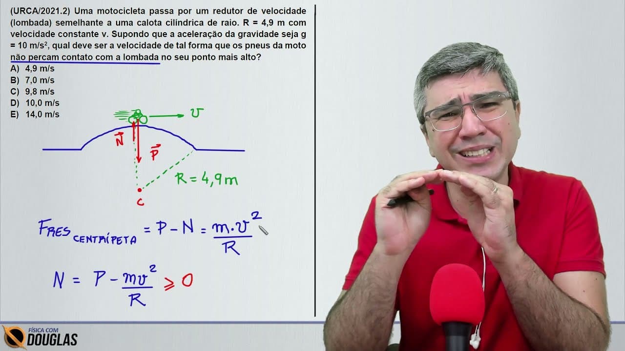 Thumbnail: Prova de Física do vestibular da URCA 2021.2 Resolvida e comentada