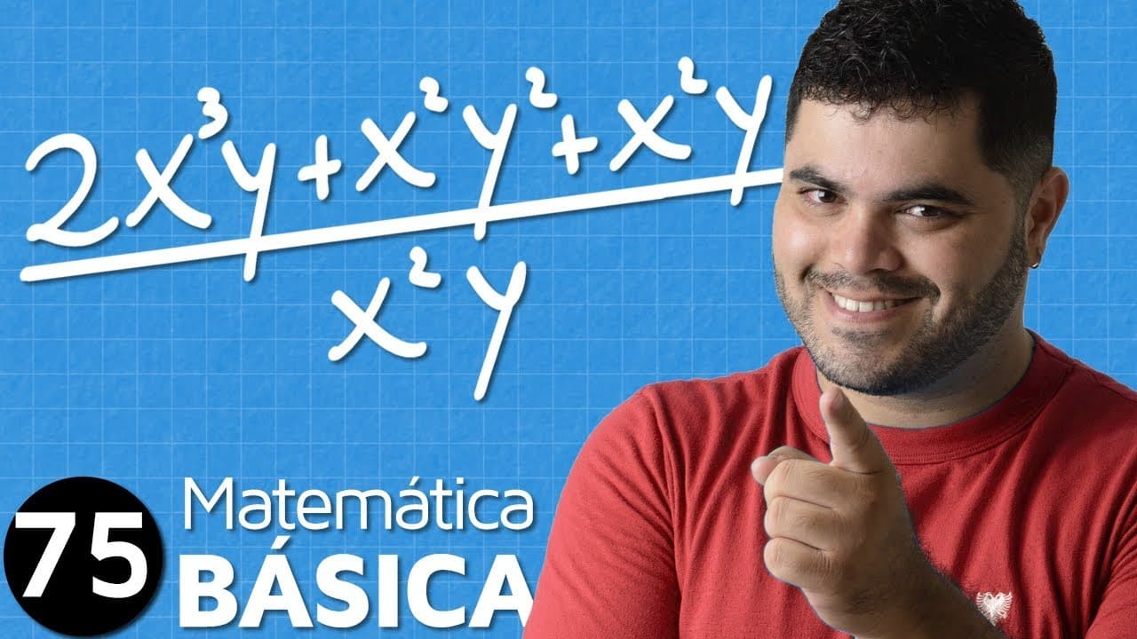 Thumbnail: 🔴 DIVISÃO DE POLINÔMIO POR MONÔMIO com Exemplos e Desafio 👉 Álgebra Básica MAB #75