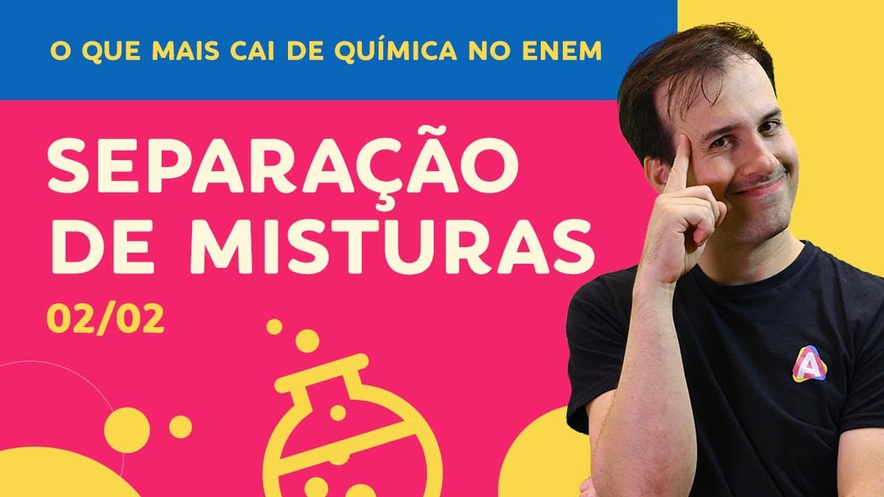 Thumbnail: MÉTODOS de SEPARAÇÃO de MISTURAS | Química para ENEM e Vestibulares | Prof. Paulo Valim (Parte 2/2)