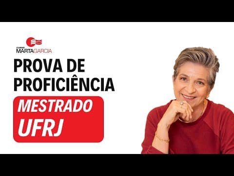 Thumbnail da aula: Conheça a prova de proficiência em inglês do mestrado da UFRJ