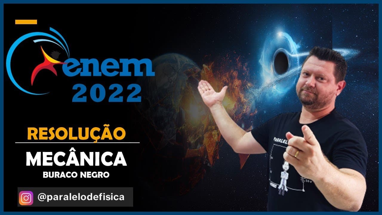 Thumbnail: ENEM 2022 | Um Buraco Negro é um corpo celeste que possui uma grande quantidade de matéria