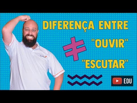 Thumbnail da aula: Diferença entre “ouvir” e “escutar”? Prof. Noslen explica!