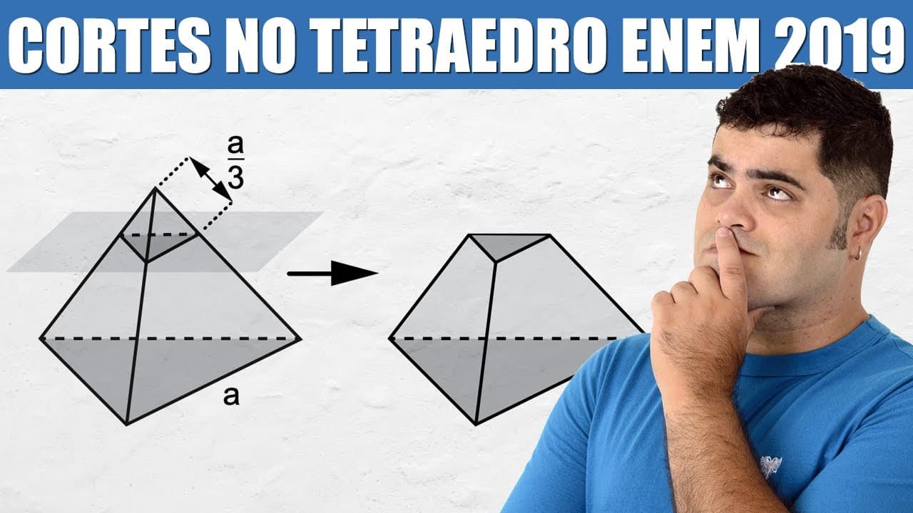 Thumbnail: Questão CORTES NO TETRAEDRO 157 ENEM 2019 | As luminárias para um laboratório de matemática