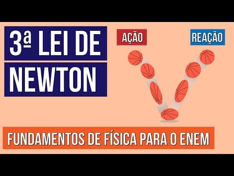 Thumbnail da aula: 3ª LEI DE NEWTON: ação e reação | Fundamentos de Física para o Enem | Flaversson Messias Batista