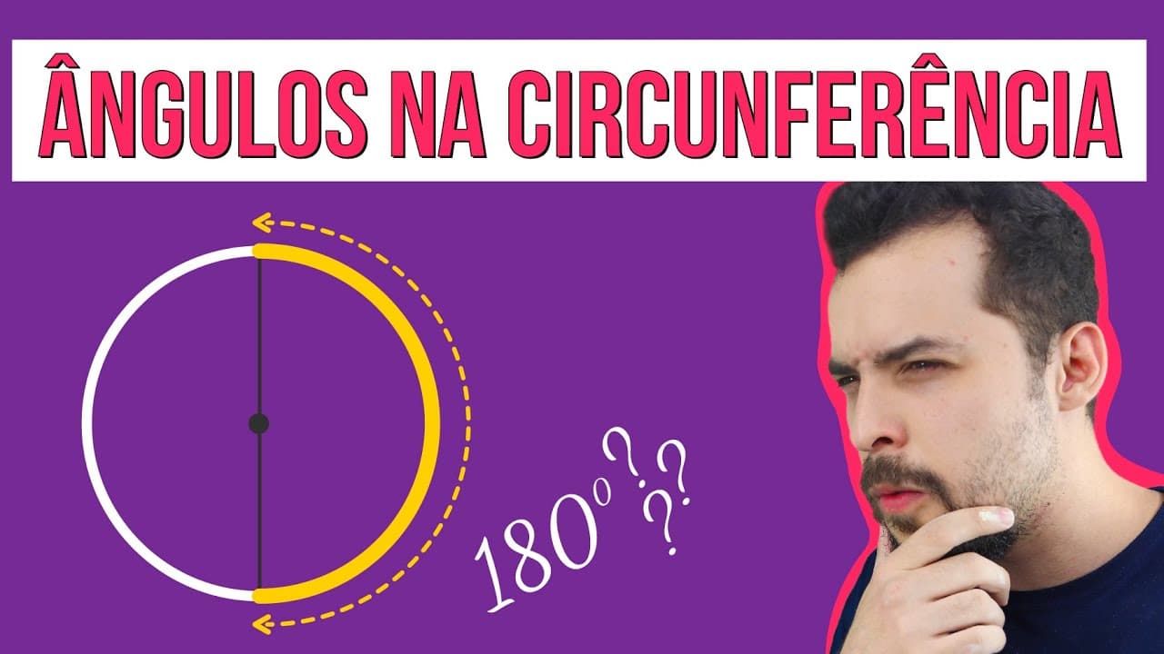 Thumbnail: ÂNGULOS NA CIRCUNFERÊNCIA: ARCO E ÂNGULO INSCRITO. parte 1 | RESUMO DE MATEMÁTICA PARA ENEM