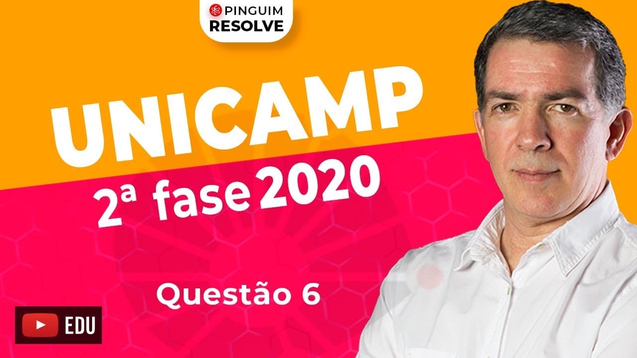 Thumbnail: Unicamp Segunda Fase 2020 | Questão 6 | Física | Professor Pinguim