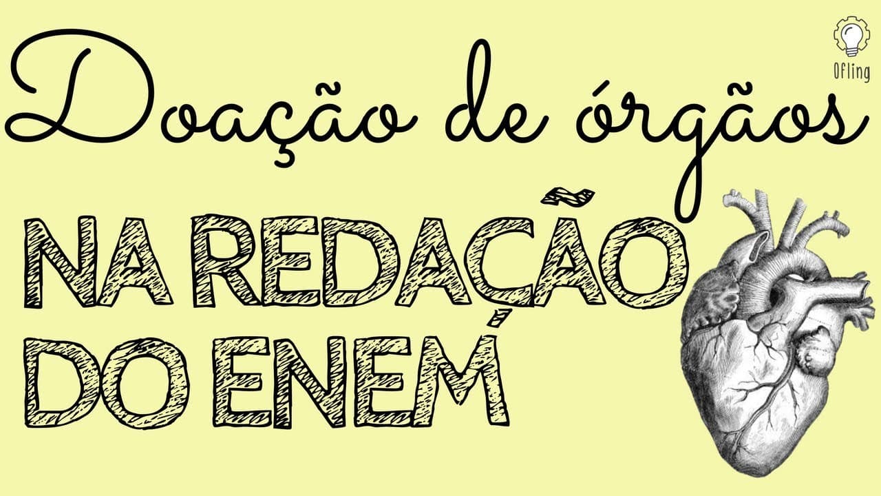 Thumbnail: E se cair "doação de órgãos" na redação do Enem?
