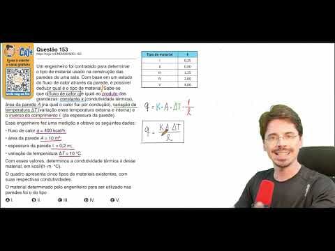Thumbnail da aula: [ENEM 2025 Belém] 153 📘 ÁLGEBRA Um engenheiro foi contratado para determinar o tipo de material