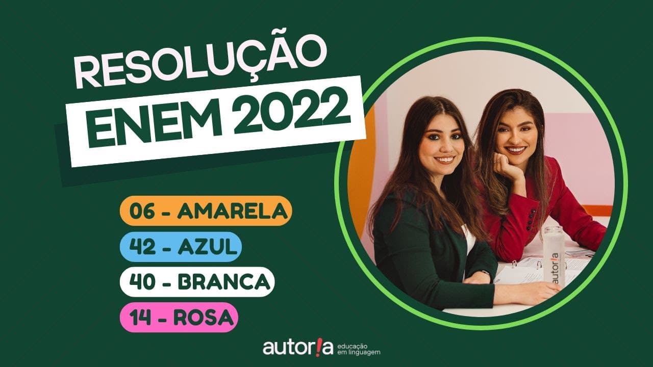 Thumbnail: Enem 2022 - Autoria Linguagem - Questão 06 | Linguagens, prova amarela