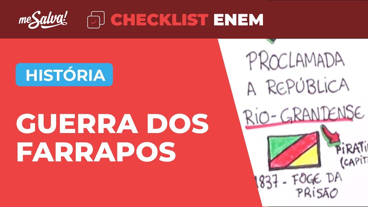 Thumbnail: Brasil Reinado: Revolução Farroupilha - História | Checklist ENEM | Me Salva!
