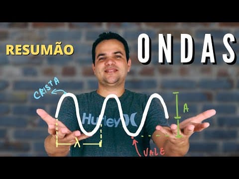 Thumbnail da aula: Resumão de ondas | Frequência, comprimento de onda, número de onda, velocidade de propagação...