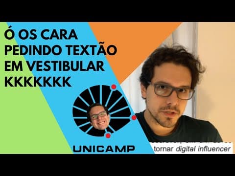 Thumbnail da aula: UNICAMP 2022 - Análise das propostas e temas | Redaçandro