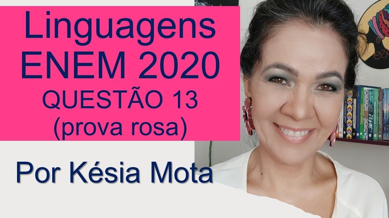 Thumbnail: Questão 13 DO ENEM 2020 (prova rosa)
