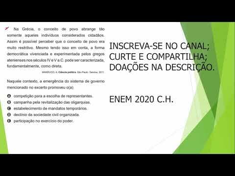 Thumbnail da aula: HISTÓRIA ENEM 2020 - Na Grécia