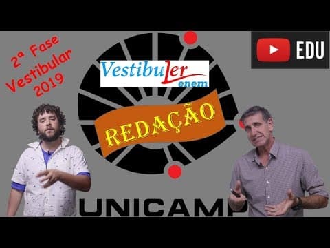 Thumbnail da aula: REDAÇÃO UNICAMP 2019  - dicas finais