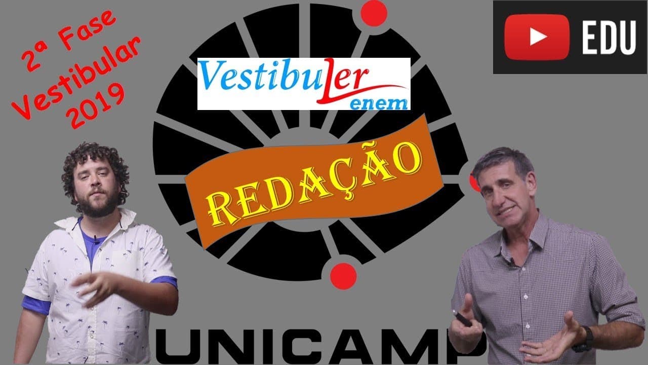 Thumbnail: REDAÇÃO UNICAMP 2019  - dicas finais
