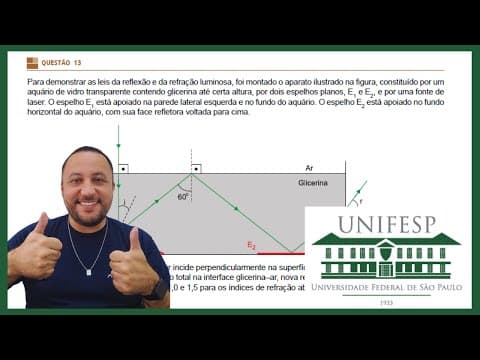 Thumbnail da aula: UNIFESP 2024 - QUESTÃO 13 - FÍSICA