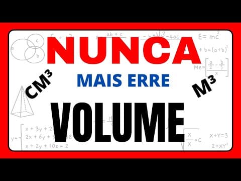 Thumbnail da aula: NUNCA MAIS ERRE VOLUME!! COMO CALCULAR VOLUME DO CUBO E PARALELEPÍPEDO.
