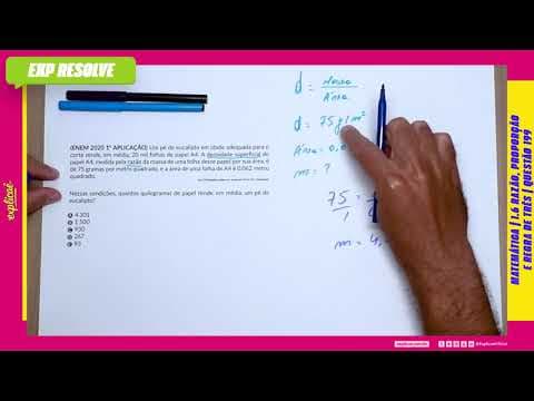 Thumbnail da aula: UM PÉ DE EUCALIPTO EM IDADE ADEQUADA PARA O CORTE RENDE(...) | RAZÃO, PROPORÇÃO E REGRA DE TRÊS