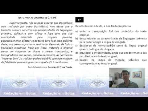 Thumbnail da aula: RdG Microaula nº 009 - Questão em Foco: interpretação de texto na Fuvest 2017