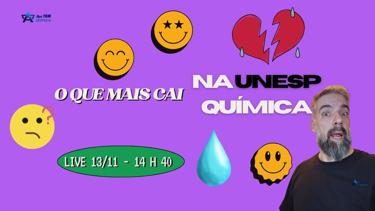 Thumbnail: UNESP 2024: o que mais cai na prova em Química?
