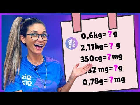 Thumbnail da aula: MEDIDAS DE MASSA - CONVERSÃO DE UNIDADES DE MEDIDA | EXERCÍCIOS