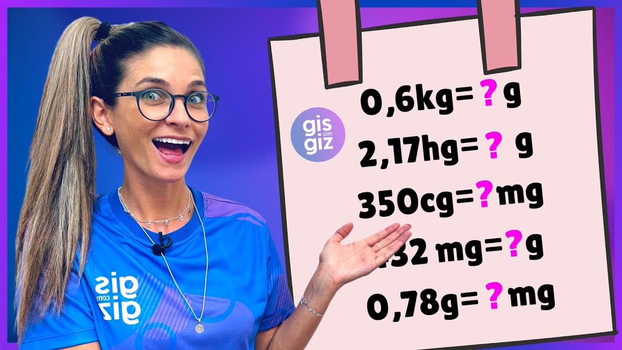 Thumbnail: MEDIDAS DE MASSA - CONVERSÃO DE UNIDADES DE MEDIDA | EXERCÍCIOS