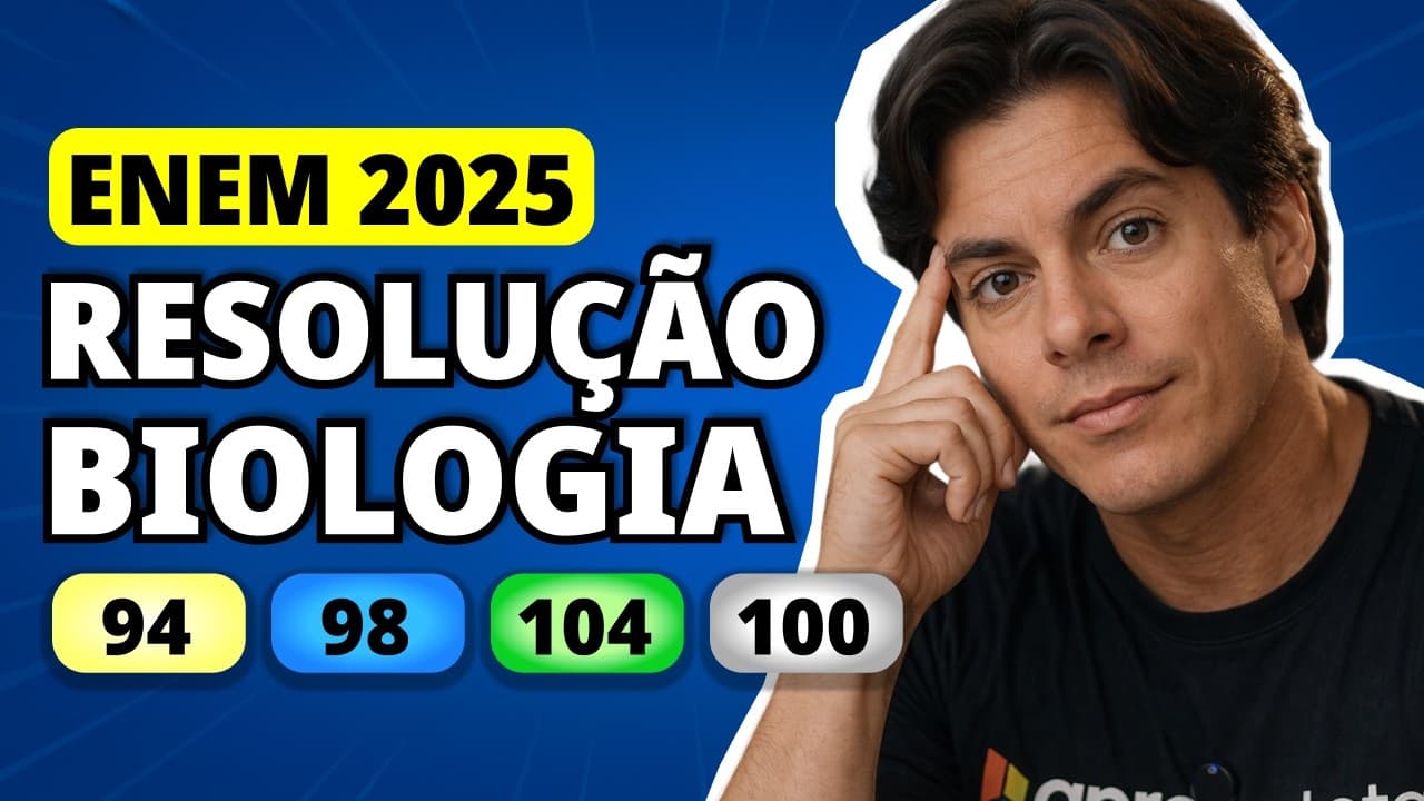 Thumbnail: ENEM 2025 BIOLOGIA – Questão 94 | O bioma Cerrado é caracterizado por apresentar ampla e natural