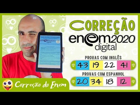 Thumbnail da aula: [CORREÇÃO DO ENEM] Questão 43 - Enem 2020 digital - Prova azul (Inglês) ▷ Robôs no debate político