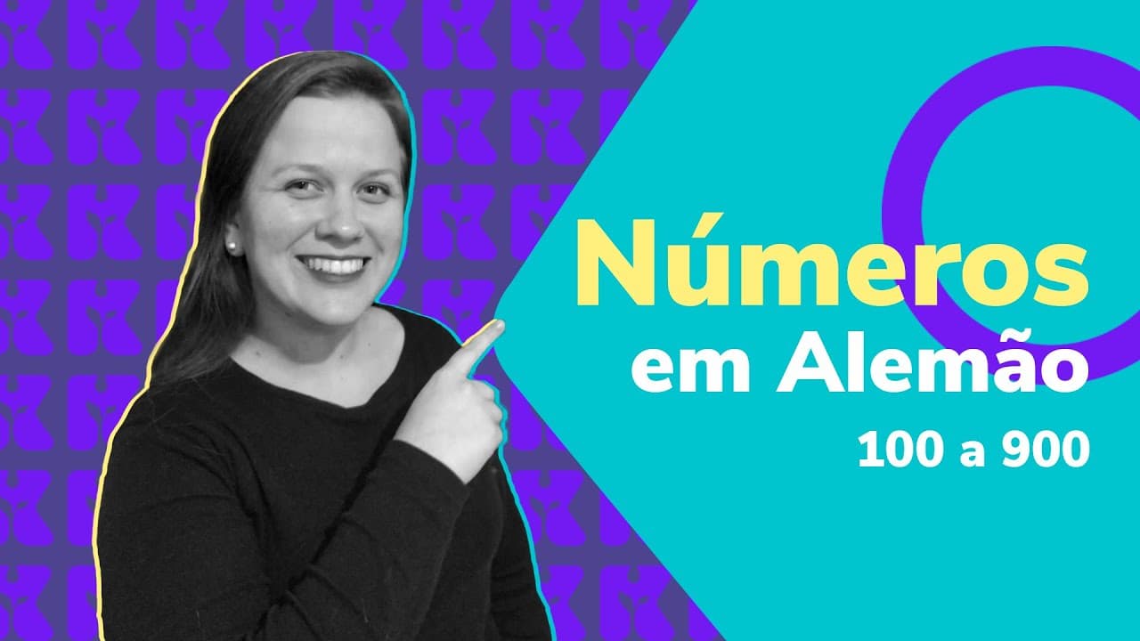 Thumbnail: Números de 100 a 900 em alemão | Aula #11