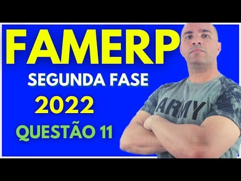 Thumbnail da aula: FAMERP 2ª FASE 2022 - Tema: ESTEQUIOMETRIA, pH E FUNÇÃO QUÍMICA
