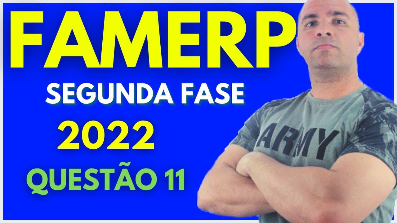 Thumbnail: FAMERP 2ª FASE 2022 - Tema: ESTEQUIOMETRIA, pH E FUNÇÃO QUÍMICA