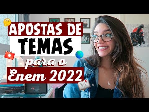Thumbnail da aula: ⚠️APOSTA FINAL: TEMAS PARA A REDAÇÃO DO ENEM 2022! (Débora Aladim)