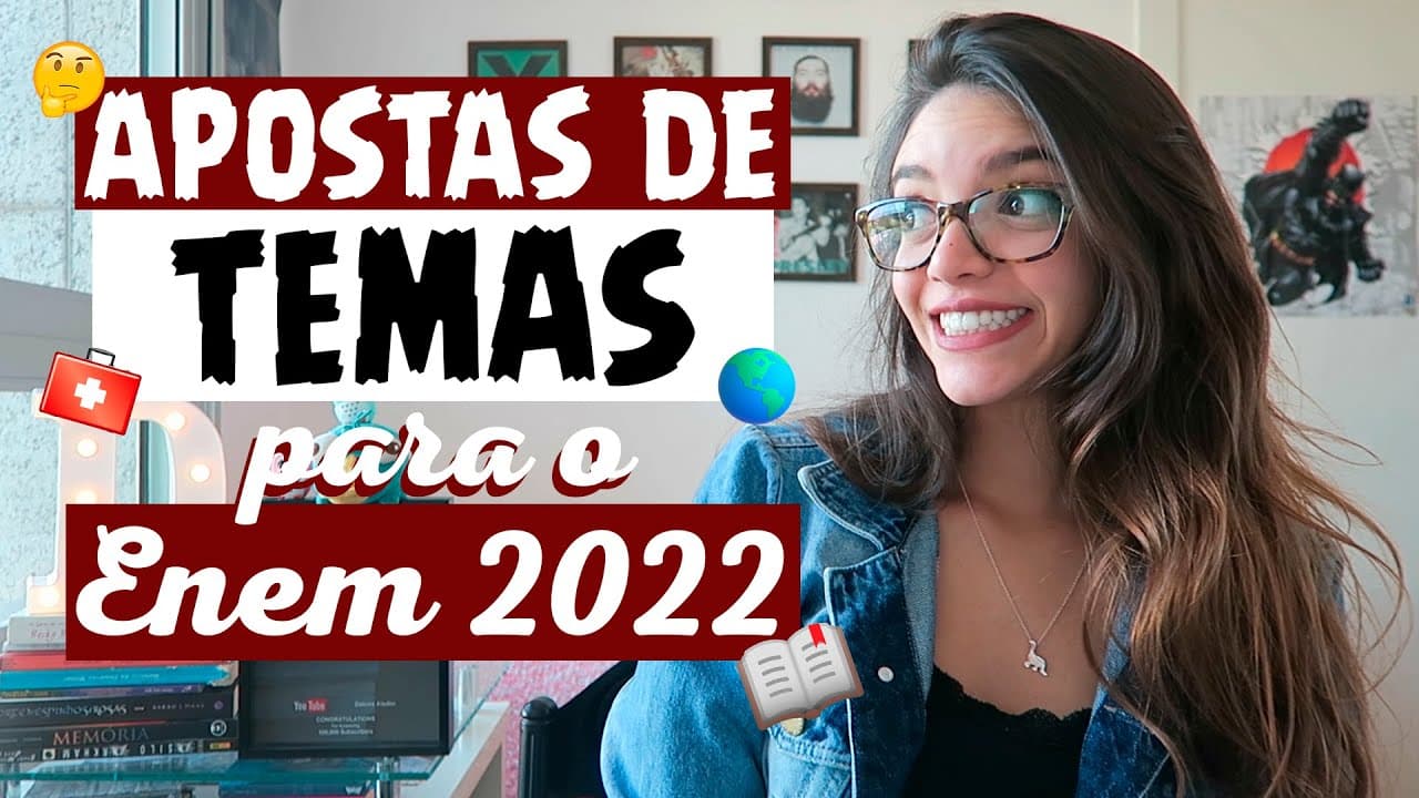 Thumbnail: ⚠️APOSTA FINAL: TEMAS PARA A REDAÇÃO DO ENEM 2022! (Débora Aladim)