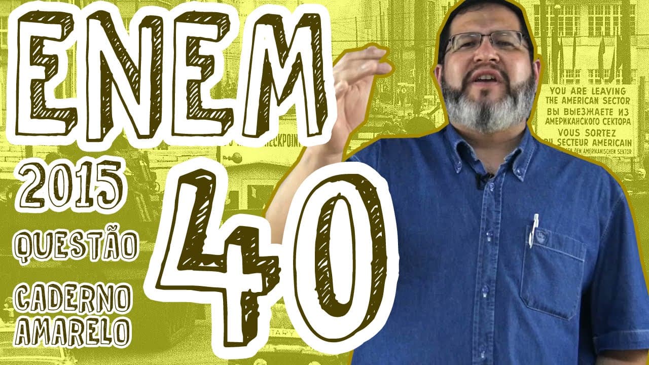 Thumbnail: ENEM 2015 - Questão 40 (Caderno Amarelo)