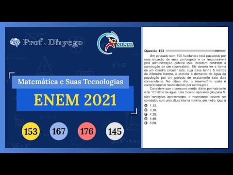Thumbnail da aula: Um povoado com 100 habitantes está passando por uma situação de seca prolongada e os responsáveis pe