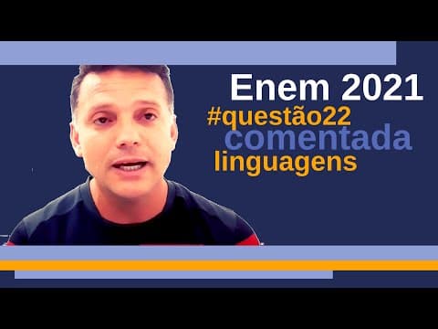 Thumbnail da aula: #Enem 2021 - questão comentada de língua portuguesa