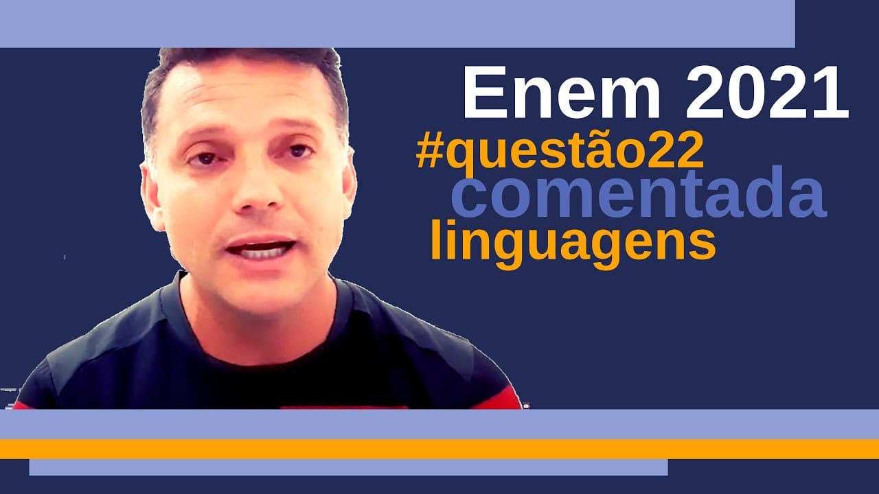 Thumbnail: #Enem 2021 - questão comentada de língua portuguesa